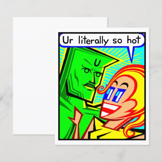 Comic Card #2554 Art Print (Vorne/Hinten)