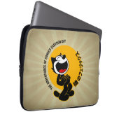 Comic Cartoon Cat | 13" Laptopschutzhülle (Vorne Rechts)