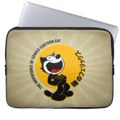 Comic Cartoon Cat | 13" Laptopschutzhülle (Vorderseite)