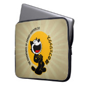 Comic Cartoon Cat | 15" Laptopschutzhülle (Vorderseite Links)