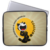 Comic Cartoon Cat | 15" Laptopschutzhülle (Vorderseite)
