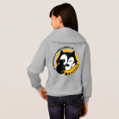 Comic Cartoon Cat | Kinder Hoodie (Schwarz voll)