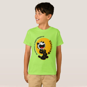 Comic Cartoon Cat Kinder T-Shirt