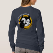 Comic Cartoon Cat | Langschläfchen für Frauen T-Shirt (Rückseite)