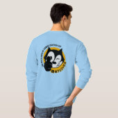 Comic Cartoon Cat | Langschläfer T-Shirt (Schwarz voll)