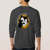 Comic Cartoon Cat | Männer Sweatshirt (Rückseite)