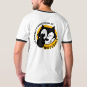 Comic Cartoon Cat | Männerklingeln T-Shirt (Schwarz voll)