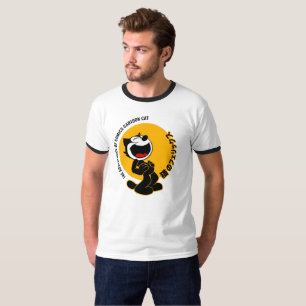 Comic Cartoon Cat   Männerklingeln T-Shirt