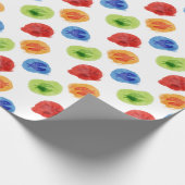 Comic Cartoon Fisch Wrapping Paper Geschenkpapier (Ecke)
