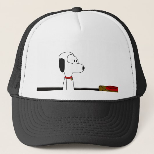 Comic-Cartoon-Hund Truckerkappe (Vorderseite)