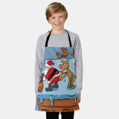 Comic cartoon Santa Claus christmas Schürze (Getragen)