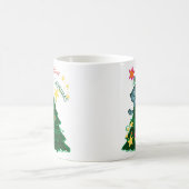 Comic Cat Christmas Coffee Tasse (Mittel)