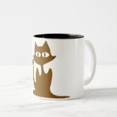 Comic Cat Vector Illustration Tasse (VorderseiteRechts)