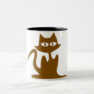 Comic Cat Vector Illustration Tasse