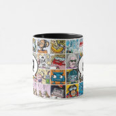 Comic Characters Pattern Speech Ballon Initial M Tasse (Zentrum)