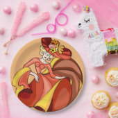 Comic Chic Dancer Charakter Jahrestag Pappteller (Party)