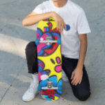 Comic Colors Skateboard<br><div class="desc">Ein farbenfroher Comic Bubble Cartoon Abstrakt Skateboard für Kinder mit oder ohne Rad</div>
