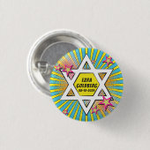 Comic Comic Book Bar or Bat Mitzvah personalisiert Button (Vorne & Hinten)