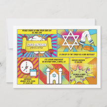 Comic Comic Buch Bar Mitzvah oder Bat Mitzvah