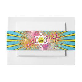Comic Comic Buch Bar Mitzvah Star von David Einladungsbanderole