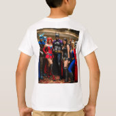 "Comic Con Group Foto Cotton T - Shirt" T-Shirt (Rückseite)