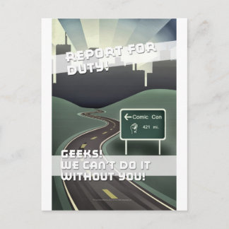Comic Con Movie Poster Postkarte