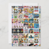 Comic Cool Superhero Party Geburtstag Einladung (Rückseite)