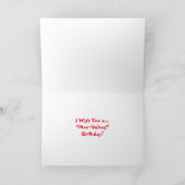 Comic Cow Birthday Card Karte (Innenseite)