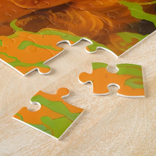 Comic-Deckwerk-Retro für Pulp-Horror der 80er Jahr Puzzle (Seite)