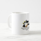 Comic Deja MOO Stier Kaffeetasse (Vorderseite Links)