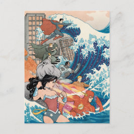 Comic der Gerechtigkeitsliga #15 Variante Postkarte