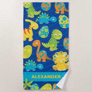 Comic-Dinosaur-Muster Jungen Sommer Strandtuch