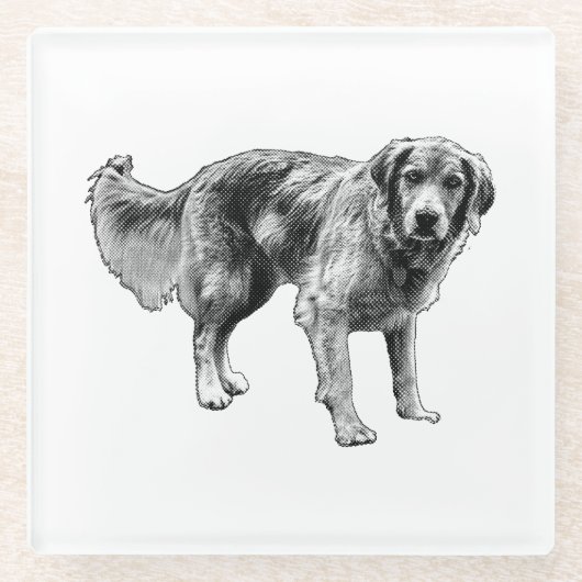 Comic Dog Untersetzer für Spooky Tables (Vorderseite)