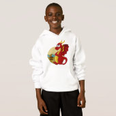 Comic-Drache Hoodie (Vorne ganz)