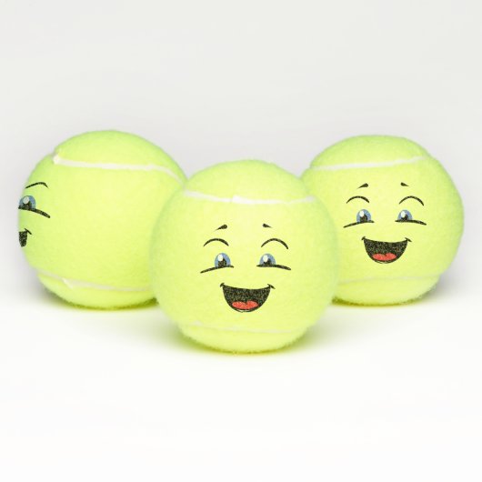 Comic Emoji Tennisbälle (Multi)