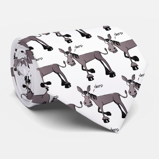 Comic Esel Mosaik mit weißem Hintergrund Krawatte (Gerollt)