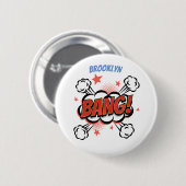Comic Explosion kallisolierte Typografie Button (Vorne & Hinten)