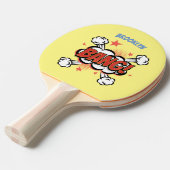 Comic Explosion kallisolierte Typografie Tischtennis Schläger (Vorderseite)