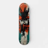 Comic Explosion Pop Art Skateboard - Bold 'WOW'! (Vorne)