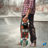 Comic Explosion Pop Art Skateboard - Bold 'WOW'!