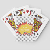 Comic-Explosion Spielkarten (Rückseite)