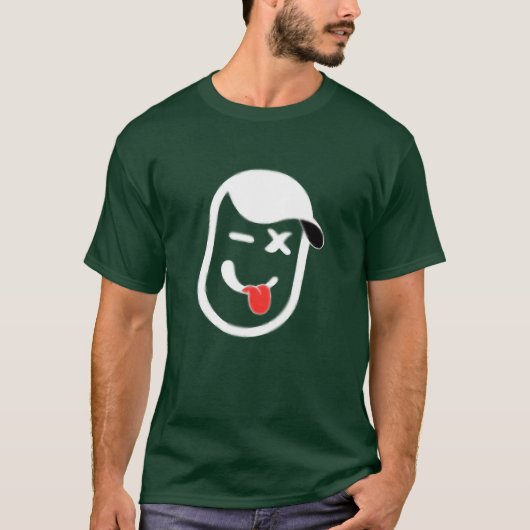 Comic Facehe Jokeman Freunde T-Shirt (Vorderseite)