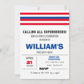 Comic Farbe Geburtstag Einladung (Vorderseite)