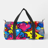 Comic-Farben Duffle Bag (Vorderseite)