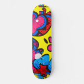 Comic-Farben Skateboard (Vorderseite)