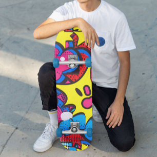 Comic-Farben Skateboard