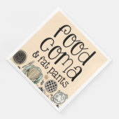 Comic & Fat Pants Freundschaftlicher Erntedank Serviette (Ecke)