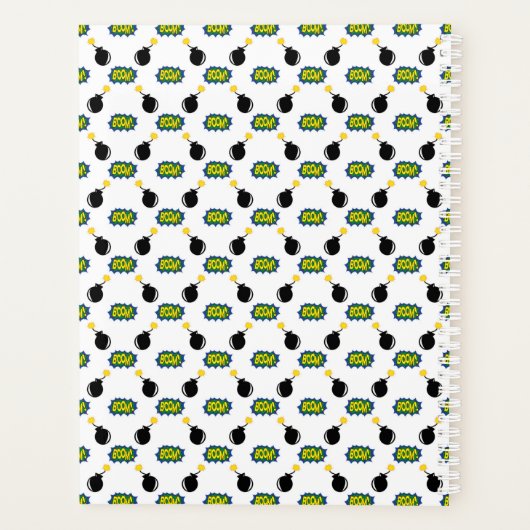 Comic Firecracker Superheld BIG IDEAS Spaß Planer (Rückseite)