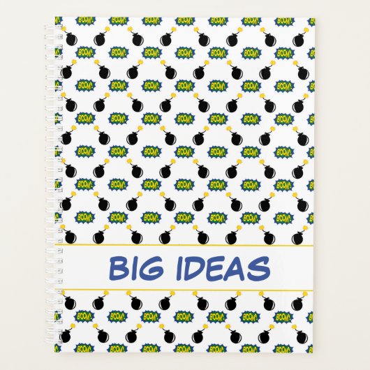 Comic Firecracker Superheld BIG IDEAS Spaß Planer (Vorderseite)