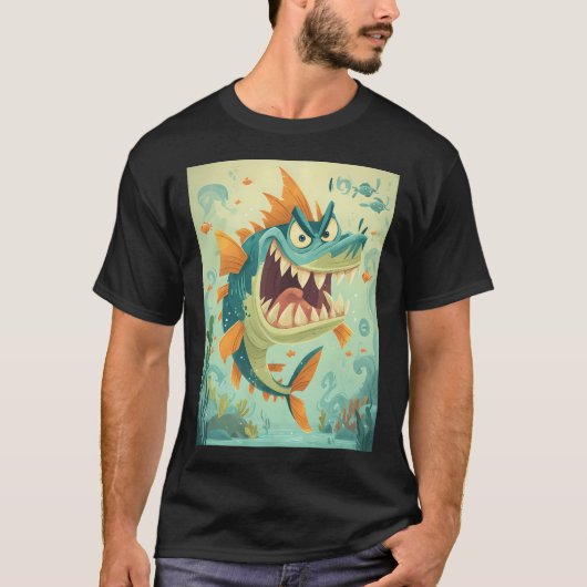 Comic-Fisch T-Shirt (Vorderseite)